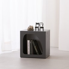 JD FURNITURE 韓國製造 MODI 390 多用途收納邊桌 M(390 x 315 x 410 mm), 灰色, 1個