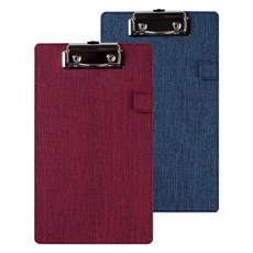 OXFORD A5 雙面文件板夾 2入組, 1組, 藍色 + 酒紅色