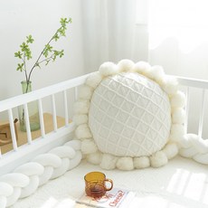 Mori An手工向日葵大型靠枕, 象牙