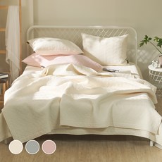 reona 高密度棉質絎縫羊毛冬被, Natural