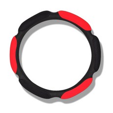 GMZ MOTORS 網狀方向盤套, 紅+黑