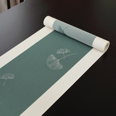 微笑家居 餐桌室內裝飾桌旗, 銀杏綠, 30 x 180 cm