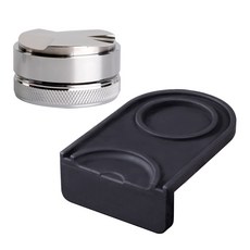 COVING 無把手不鏽鋼過濾器 58mm+轉角式不鏽鋼過濾器墊組, 過濾器(銀色), 1組