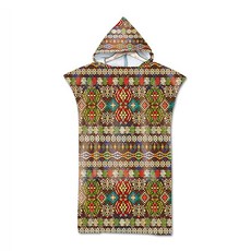 해변 워터파크 서핑 비치 타월 판초, 08, 1개