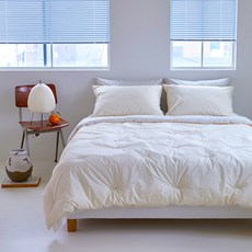 플란뉴 프리미엄 르윗 리얼 호텔식 솔리드 & 스트라이프 디자인 초고밀도 60수 순면 양면 차렵이불