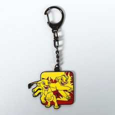 Iknowk 迪士尼獅子王金屬鑰匙圈 辛巴與娜娜, 1個, 混合色