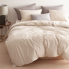 파코홈 콤팩트 60수 고밀도 홑겹 이불 커버, OATMEAL