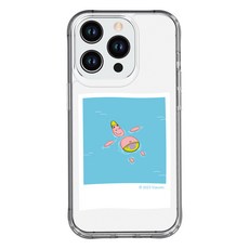 스폰지밥 에어풀가드 휴대폰 케이스, 뚱이 수영