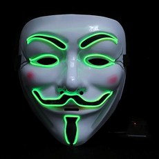 P&B UNITY LED V怪客面具, 1個, 14 綠色