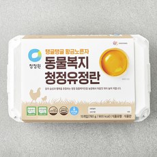 청정원 동물복지 인증 청정유정란 780g, 1개, 15구