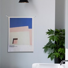 디어트리 패브릭 포스터, 63 화이트 핑크 블루