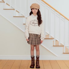 SM2 女童絲帶格紋半身裙