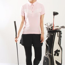 Mineflow 女士高爾夫V領短袖T恤 BNW606