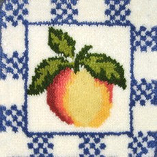 刺繡DIY包 30*30cm, A9桃子