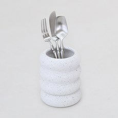 DALPAENGI LIVING 圓潤瀝水陶瓷餐具筒 S, 1個, 奧利奧