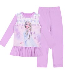 冰雪奇緣2 女童 Vane 蜜桃絨 上下身套裝