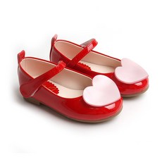 BEBEMARU 女童愛心造型皮鞋 0571