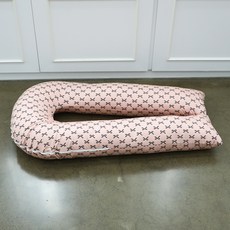 DAEIL COMPANY 蝴蝶結 U型身體枕套 + 枕芯組, 粉紅色