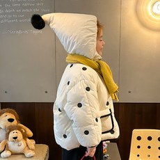 兒童C圓點精靈短版羽絨外套