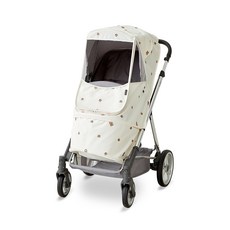 Manito Beta混色印花防風推車罩, 1入, 泰迪熊款(乳白色)