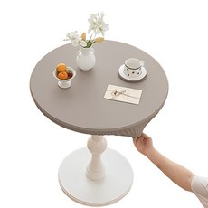 Maket Gamseong 圓形餐桌簡易桌布, 70cm, 灰色, 1個