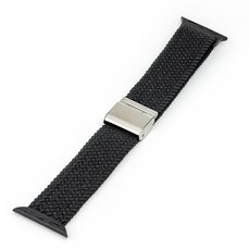 힐링쉴드 애플워치 버클 브레이드 솔로루프 스트랩 BB 시리즈 42 / 44 / 45 / 49mm BB-04, 차콜