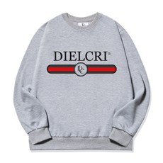 DIELCRI 男款字母印花長袖衛衣