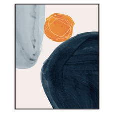 추상 일러스트 그림 인테리어 액자 IDP-068, 엣지 블랙