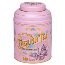 NEW ENGLISH TEAS 英式復古維多利亞茶罐 粉色 英式早餐茶包, 1個, 2g, 240個裝