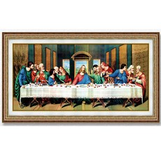 家居裝飾 最後的晚餐 鑽石畫 DIY 套組, 混合色, 1個