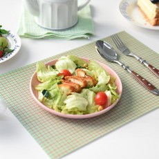 모노라이크 스케치 그리드 테이블 매트, 01 민트, 24개, 368 x 246 mm