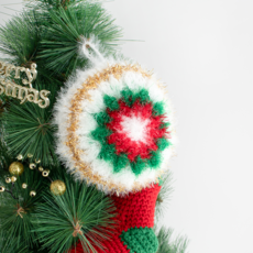 Yarna 聖誕快樂 菜瓜布製作 針織DIY材料包, 101, 104, 108, 149, 4個