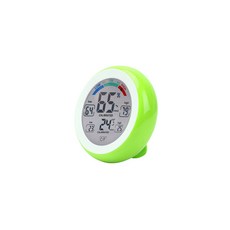 彩虹數位圓形溫濕度計, 綠色