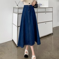 LUNAGIRL 鬆緊帶牛仔裙