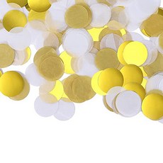 Party09 圓形五彩紙屑 2.5cm 150g, 1個, 金色調