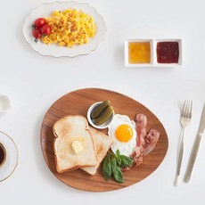 NICOTT 木製早午餐盤, 木頭色, 1個