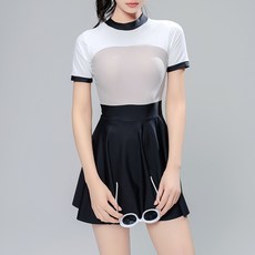 CocoDream 熱門款短袖連身比基尼連身泳衣 2412