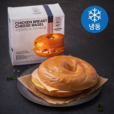 존쿡델리미트 치킨브레스트 치즈 베이글 (냉동), 160g, 1개