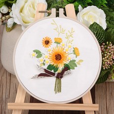 簡單刺繡DIY花束刺繡, 1個, 3