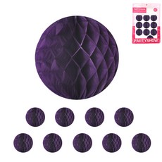 PARTYSHOW 蜂巢球 10入, 紫色
