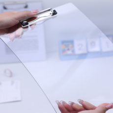 Modian 耐用壓克力A4文件板, 2個, 透明