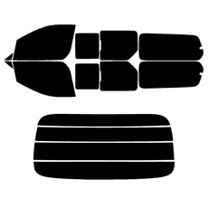 ROTOM 汽車車窗遮陽貼膜組 適用現代汽車Grand Starex 12人座 2015年, 單一顏色, 15-G Starex 12 座（推拉門）