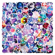 裝飾DIY行李箱筆電貼紙 宇宙, 隨機發貨, 106