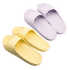 At Home Pure EVA 低腳背浴室拖鞋, 1組, 薰衣草,黃色