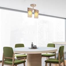 WONHA 餐桌燈室內直接照明 6998-2, 香檳金