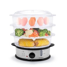 대우어플라이언스 전기찜기 3단, DES-DX330(메탈블랙)