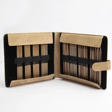 LYKKE UMBER 장갑바늘 라지 세트 15cm 브라운데님, 1세트