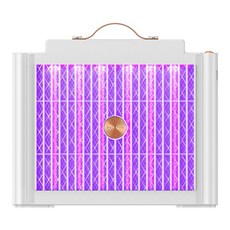 USB充插兩用電擊式捕蚊燈 靜音光波誘蚊滅蚊器/戶外家用驅蚊燈 白色, ALI25070813