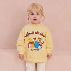 milkmile 迪士尼兒童小熊維尼好朋友們大學T