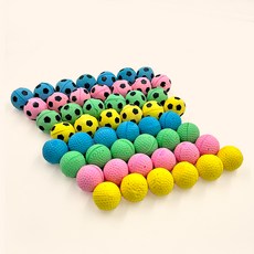 펫모닝 강아지 라텍스 공 50p 세트, 핑크, 그린, 블루, 옐로우, 1세트